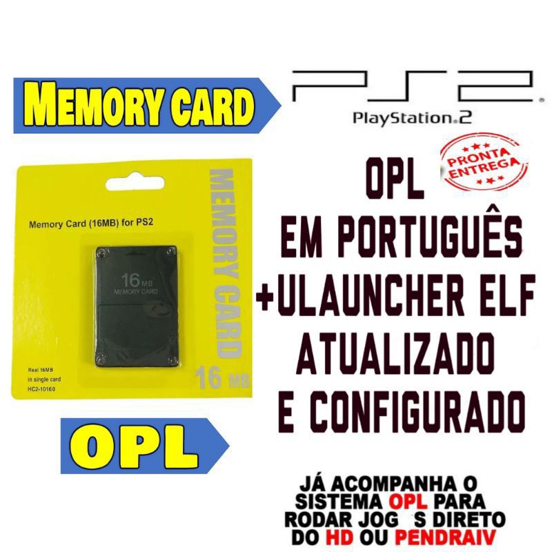 Memory card ps2 com shop opl