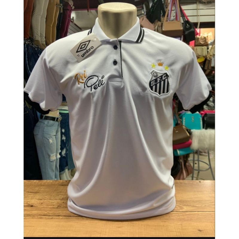 Camisa Santos Despedida do Rei Pelé Masculina - Preto