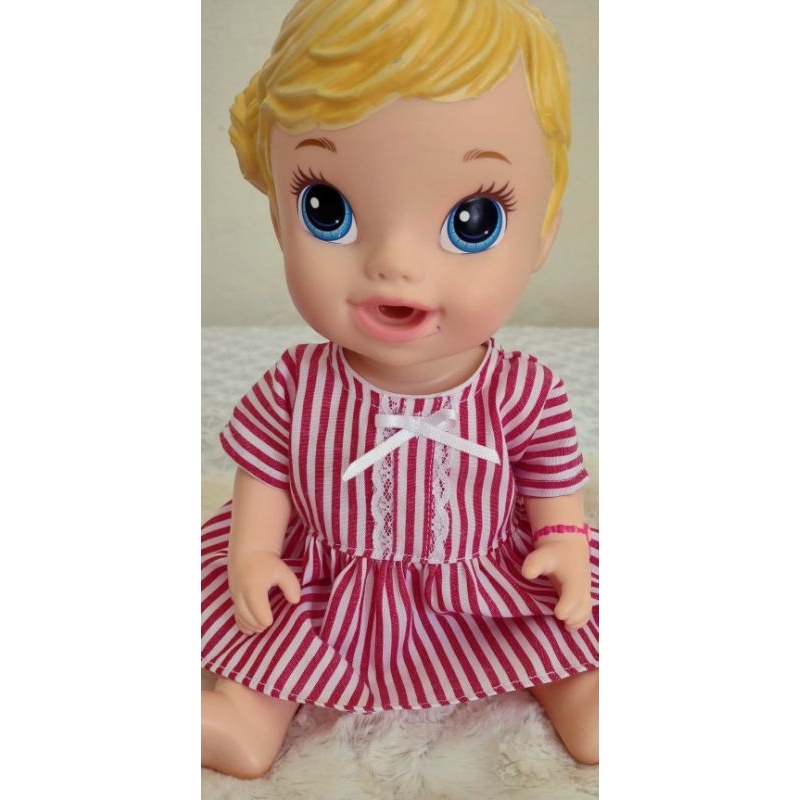 Vestido de Boneca Baby Alive Listrado - Jujulie