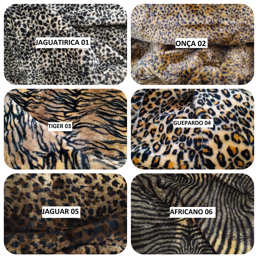 Tecido Tricoline Estampada Animal Print Leopardo cor 02 (Dourado e Preto)