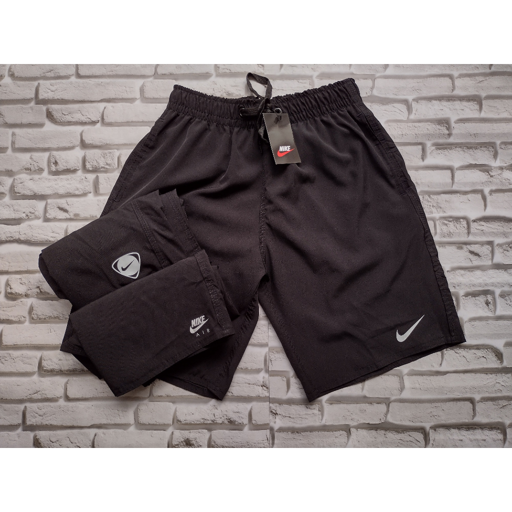 Bermuda tactel store nike com bolso