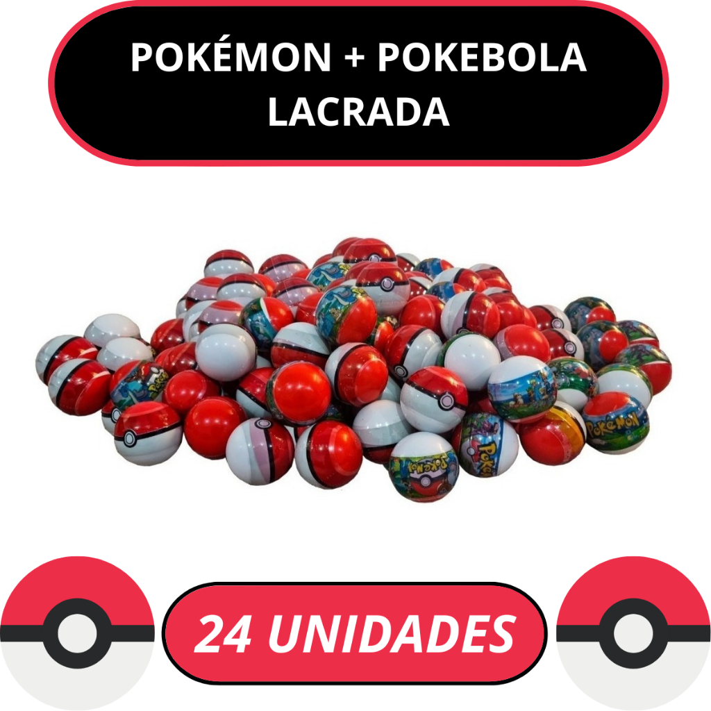 Pokemon em Miniatura com Pokebola Lacrada 1 Pokemon Aleatório em cada  Pokebola BS