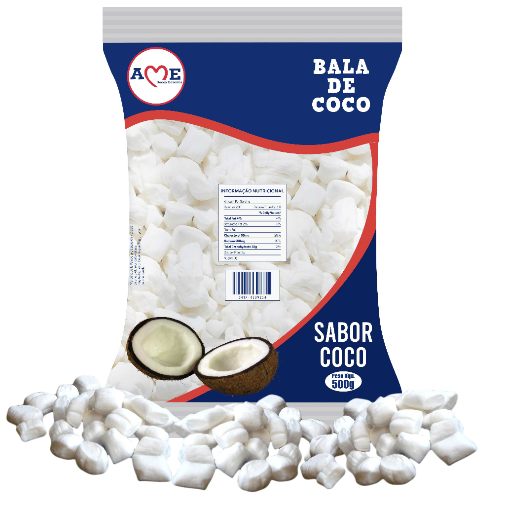 1Kg Bala de Coco Tipo Caseira Derrete na Boca Doces Caseiros Para Festas e  Aniversários | Shopee Brasil