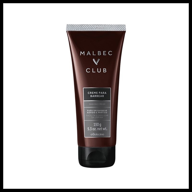 Creme para Barbear Malbec Club 150g Shopee Brasil