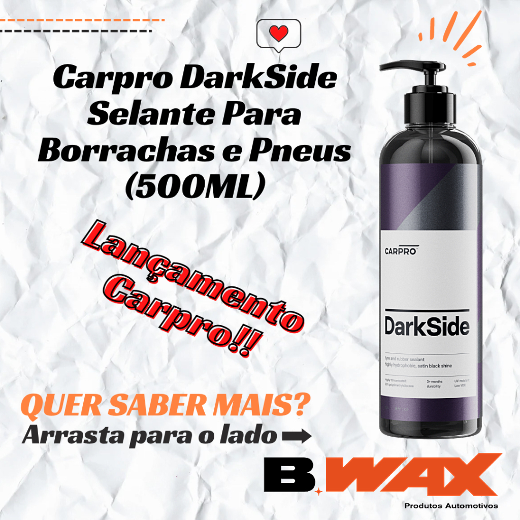 Selante de Pneus CarPro DarkSide - 1 Litro