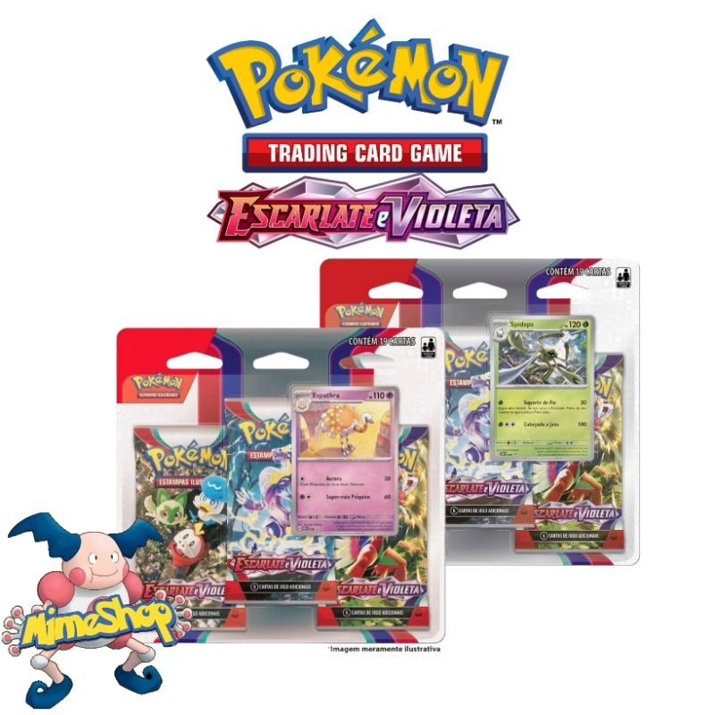 Triple Pack Pokémon Espathra Escarlate E Violeta 1 : :  Brinquedos e Jogos