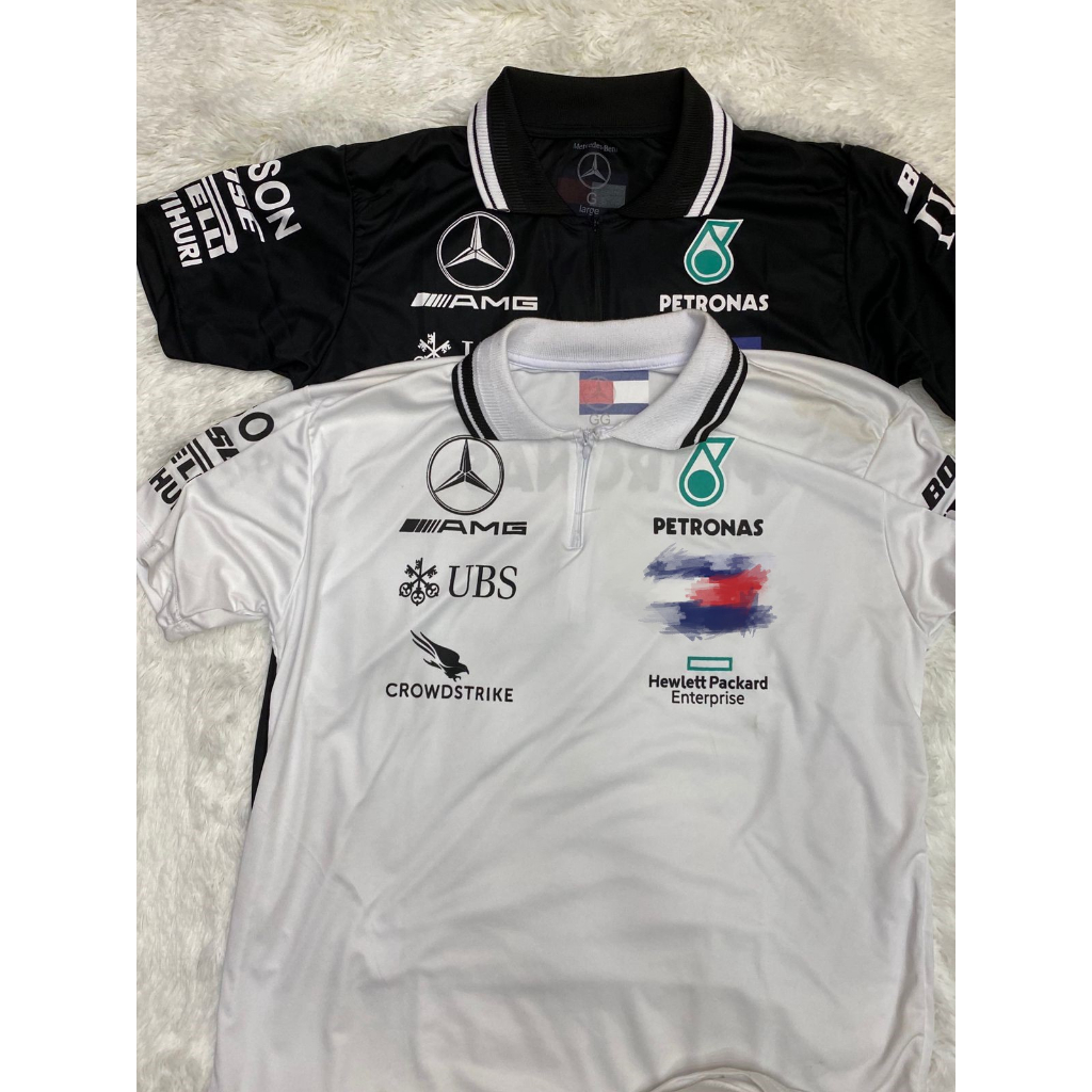 camisa polo Mercedes petronas Benz F1 formula masculino estampado