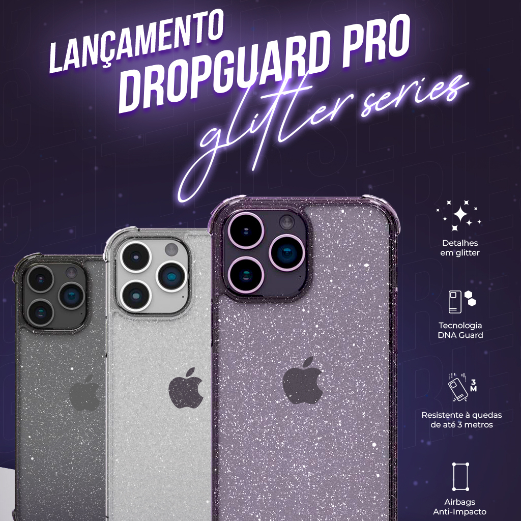 Capa para iPhone 11 Glitter Brilho Acrílico Anti Impacto