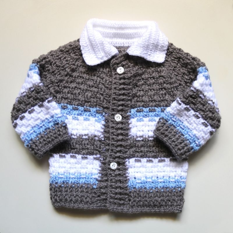 Sueter de store croche infantil masculino