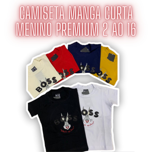 Camiseta Camisa Pernalonga Desenho Infantil Criança Menino