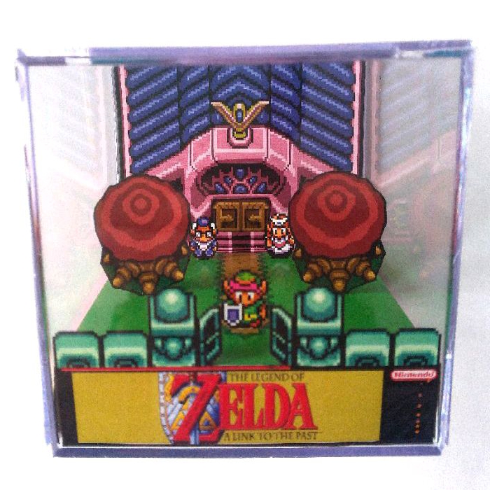 Super Mario World- Geekrama diorama cubo Super Nintendo snes