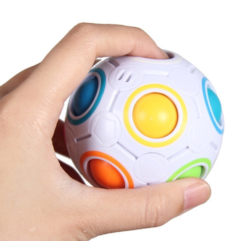 Fidget Toy Cubo Magico Brinquedo Antistress Cubo Bola Magica Pop Bolinha  Quebra-cabeça de Bola Rainbow Puzzle Ball Fidget Jogo de Habilidade Ball  Toy Teasers Jogos de Brinquedos