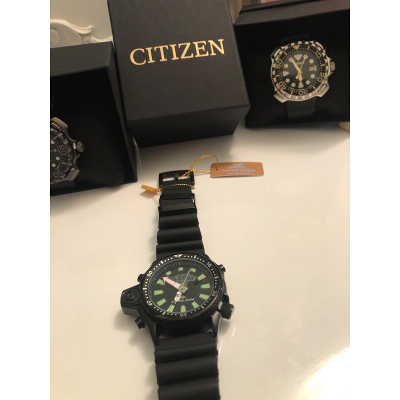 Citizen aqualand black sale