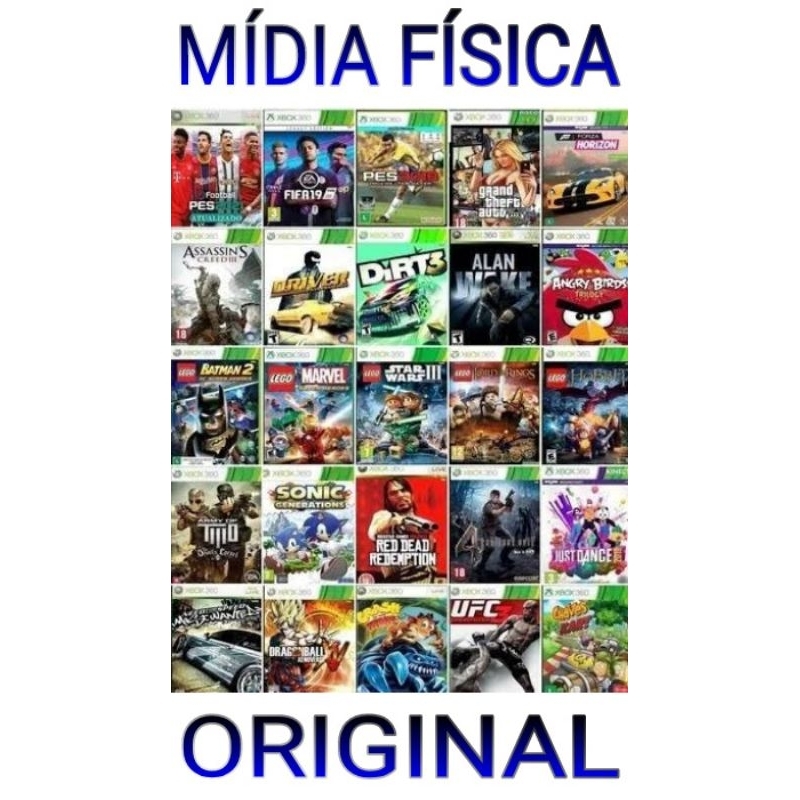 13 Jogos Mídia Digital - Xbox 360 Original