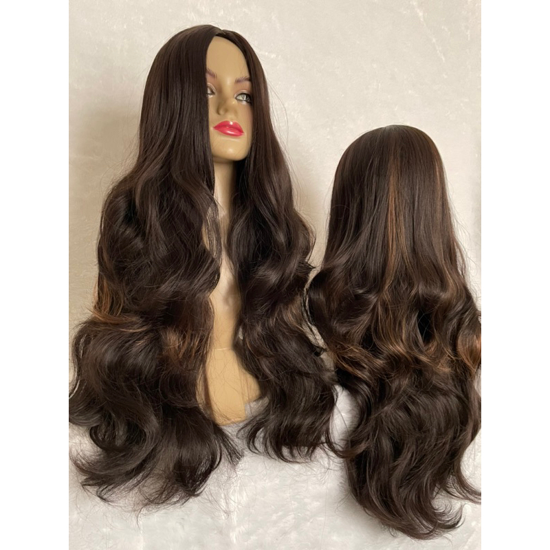 Dark hair clearance wig