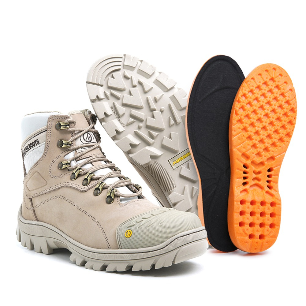 Bota masculina caterpillar discount 9820 off white