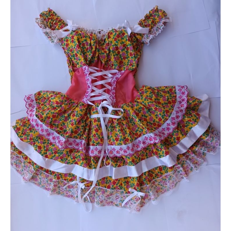 Vestido de são joão hot sale adulto