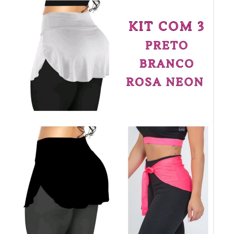 PROMOÇÃO* Legging Tapa Bumbum de Amarrar Academia Fitness Saia