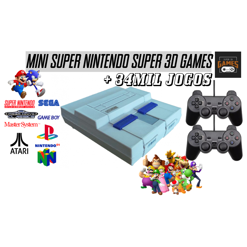 MINI Super Nintendo Retro - Game com Café.com