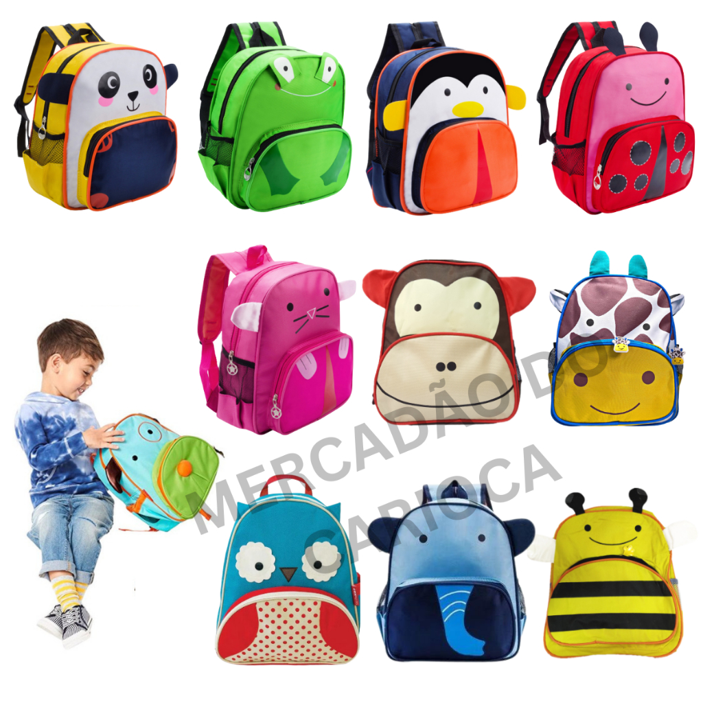 Lancheira Térmica Infantil Escolar Menino Menina Animais Zoop Kids