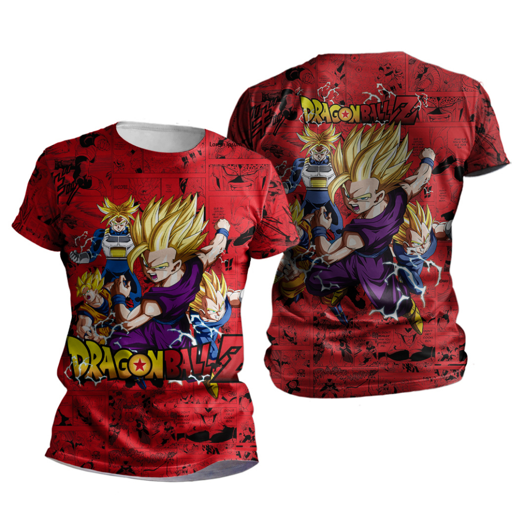 Camiseta Dragon Ball Z Super Saiyajins