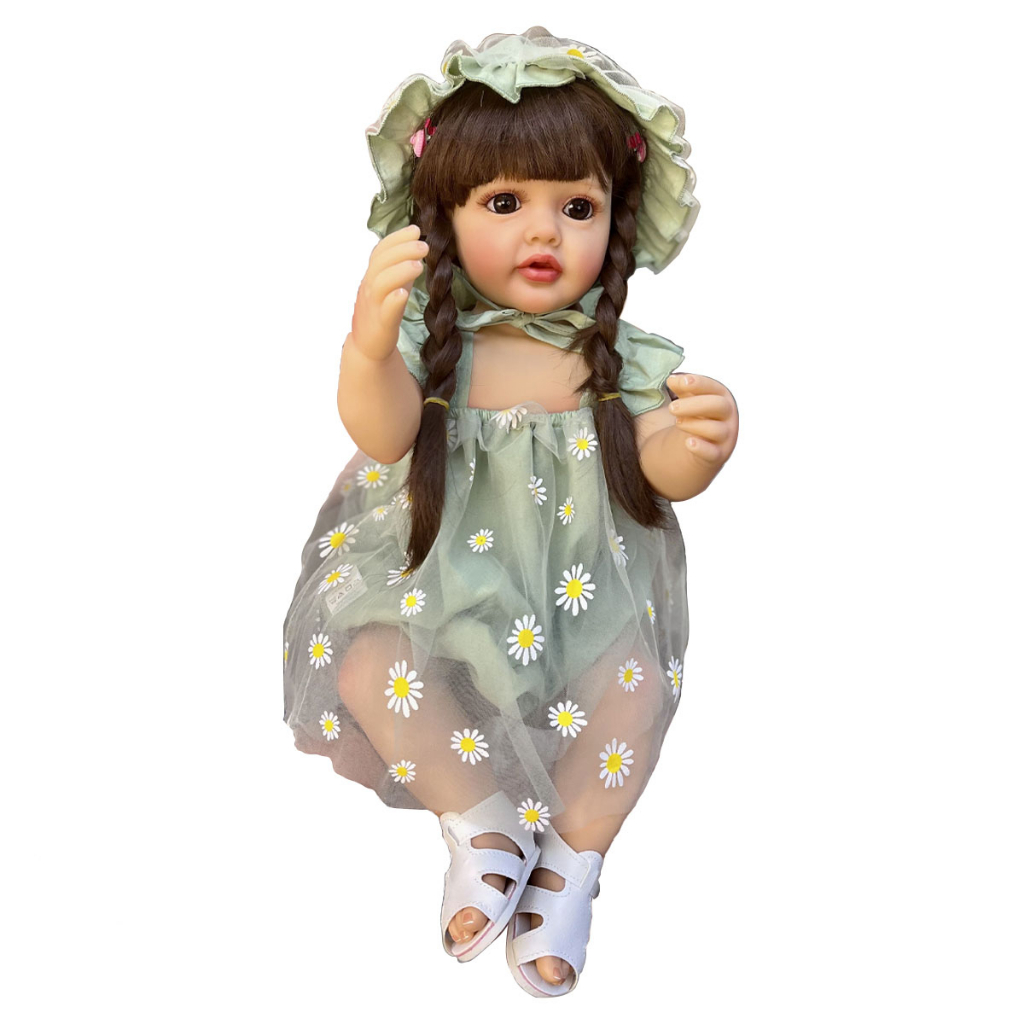 Bebe Reborn Menina Boneca Carol 100% Silicone- 12x S/ Juros