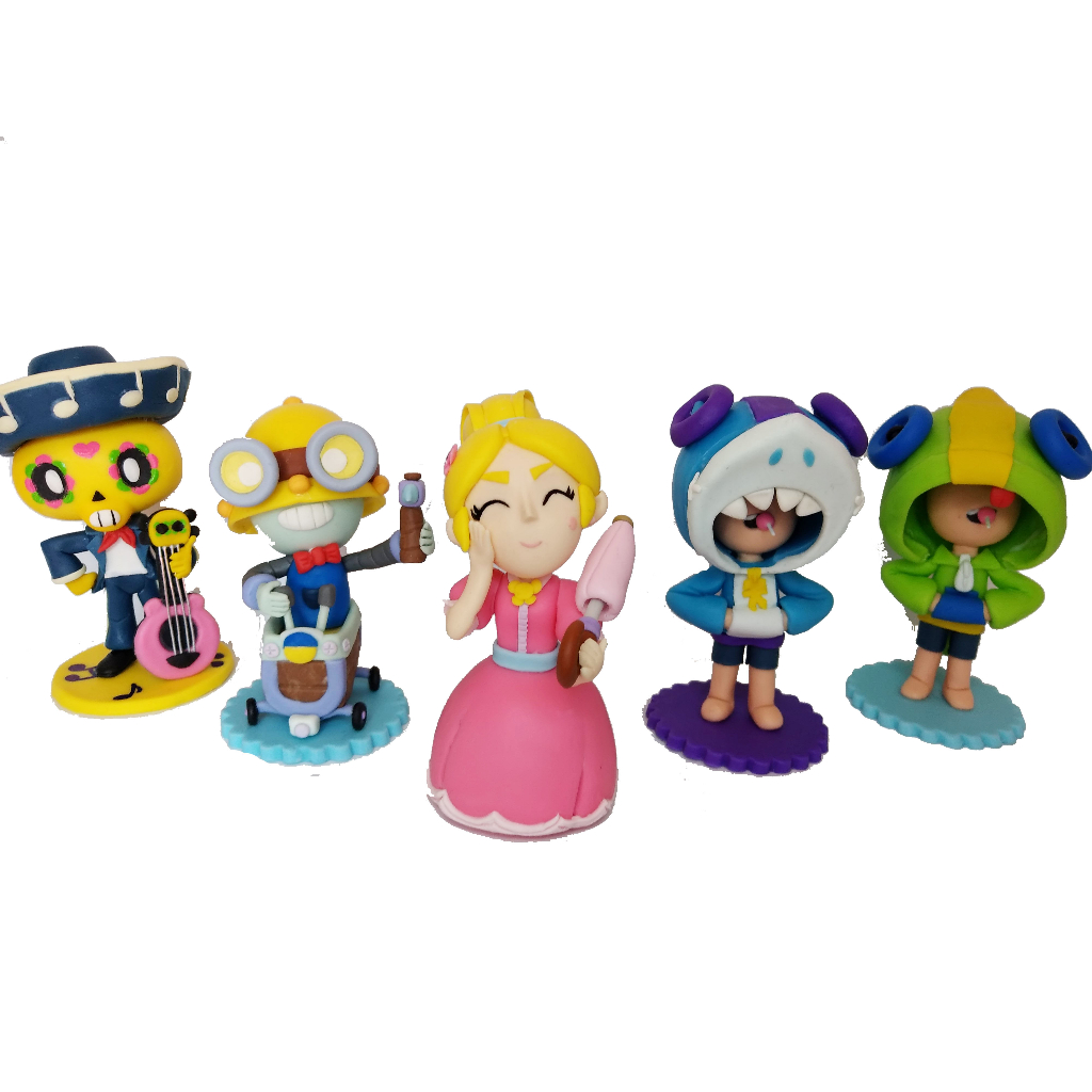 Boneco Personagem Jogo Brawl Stars Android Decoração Aniversário, Festa |  Shopee Brasil