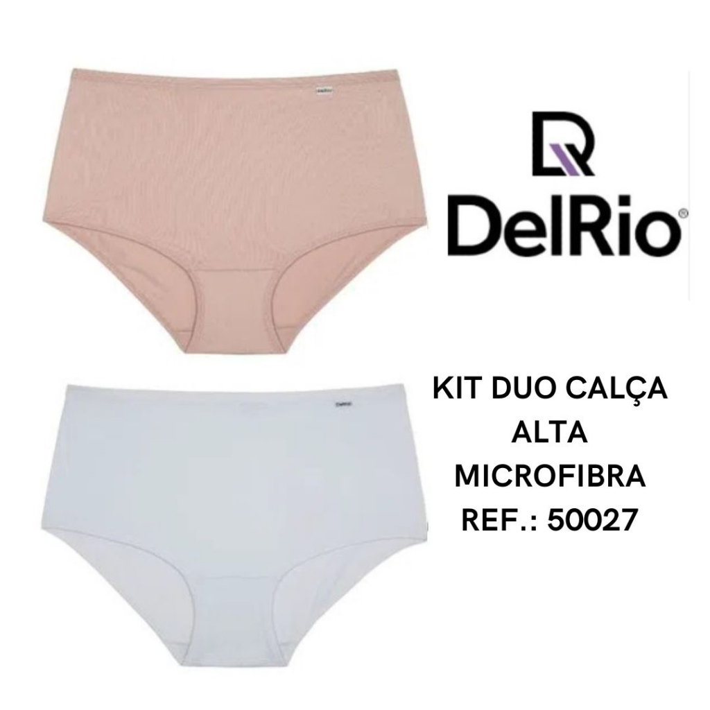 Kit 3 Calcinhas Tanga Microfibra Del Rio 52509