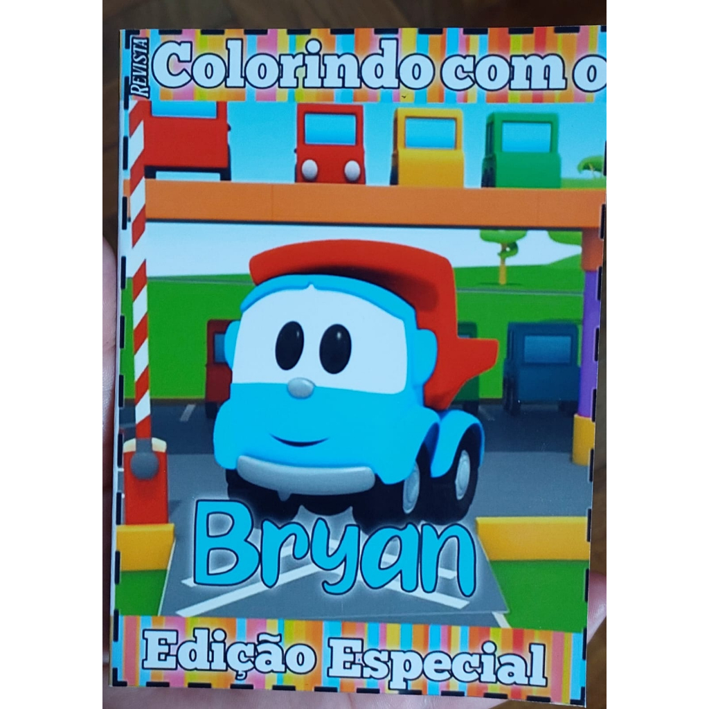 Léo o Caminhão - Colorir, Arquivo Digital