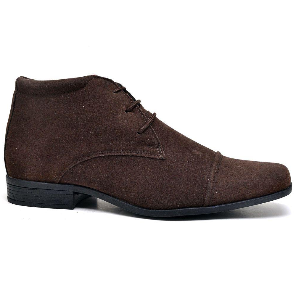 Bota camurça cano curto hot sale masculina