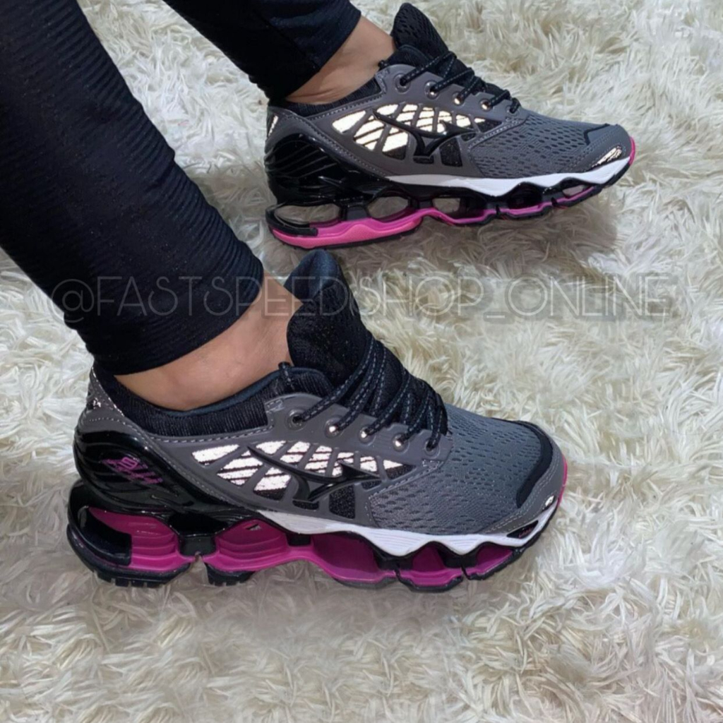 Mizuno prophecy 5 shop rosa e cinza