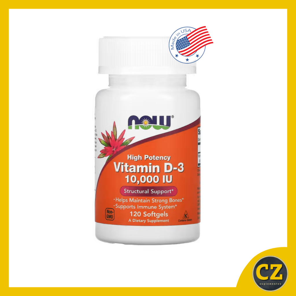 Grow Fit Suplementos - Vitamin D3 2000UI (60 caps) Nutrata