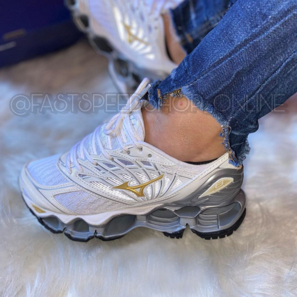 Mizuno Prophecy Wave 8 Branco Com S mbolo Dourado