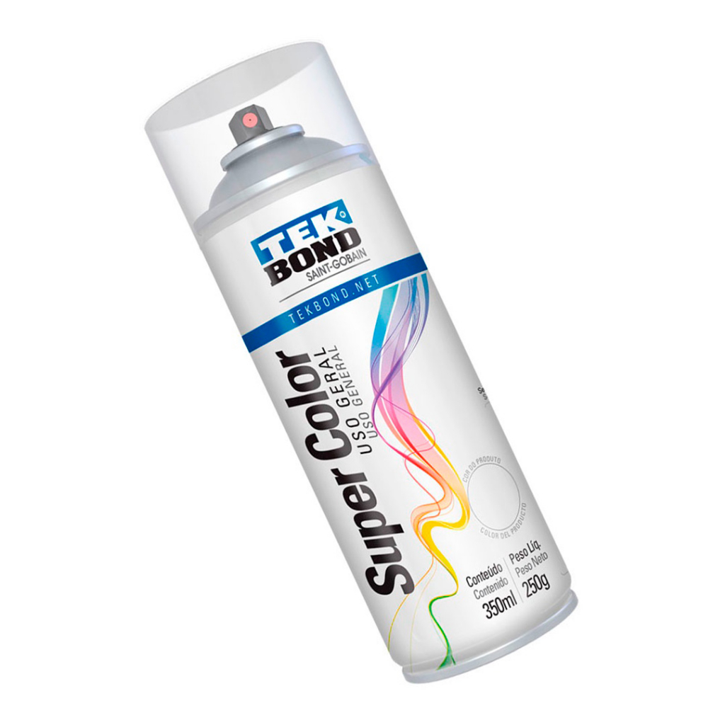 Verniz Tinta Spray Brilhante Incolor Uso Geral 350Ml TekBond