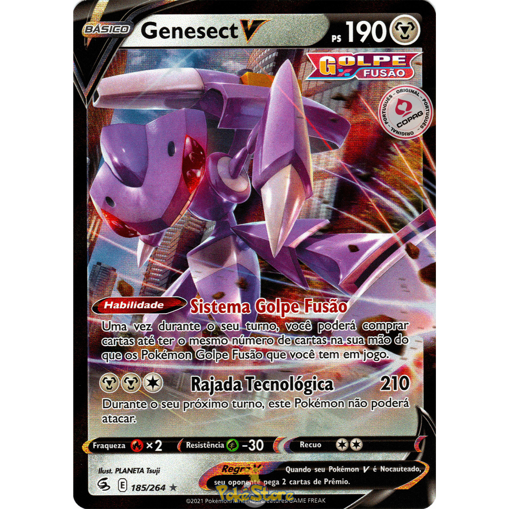 Carta Pokémon Genesect EX Português 120/124 Card Original Copag