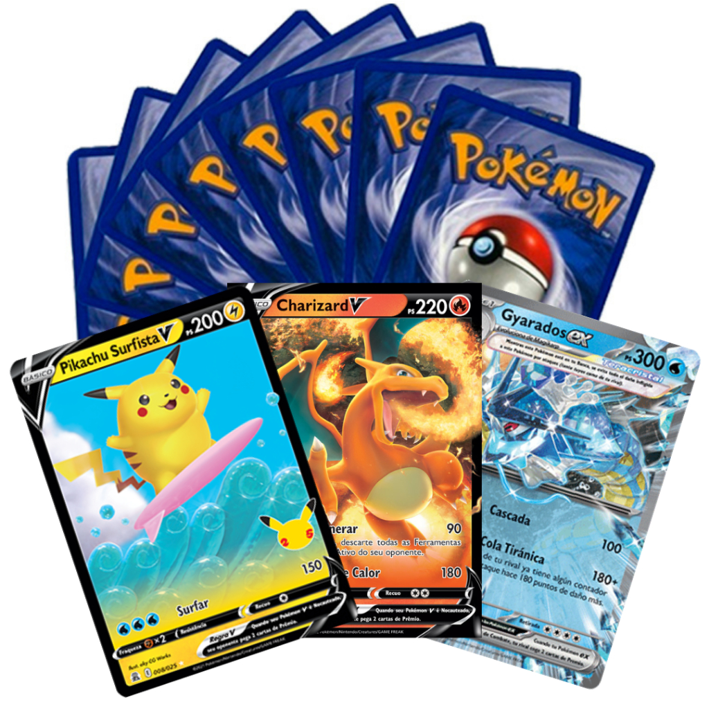 Lote de 40/80 Cartas de Pokémon TCG com Ultra Rara garantida