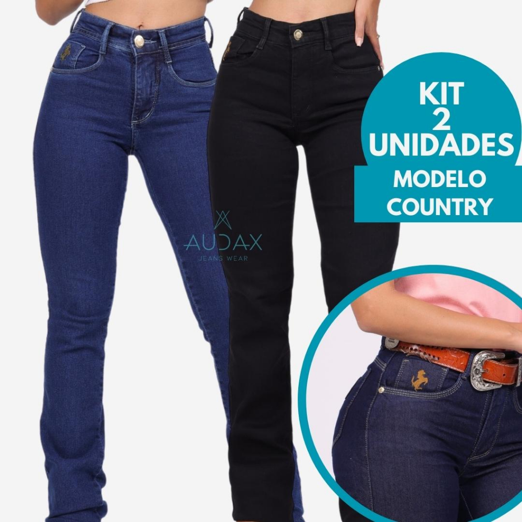 Calça country best sale feminina cos alto