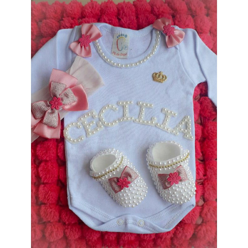 Conjunto Body Bebe Personalizado