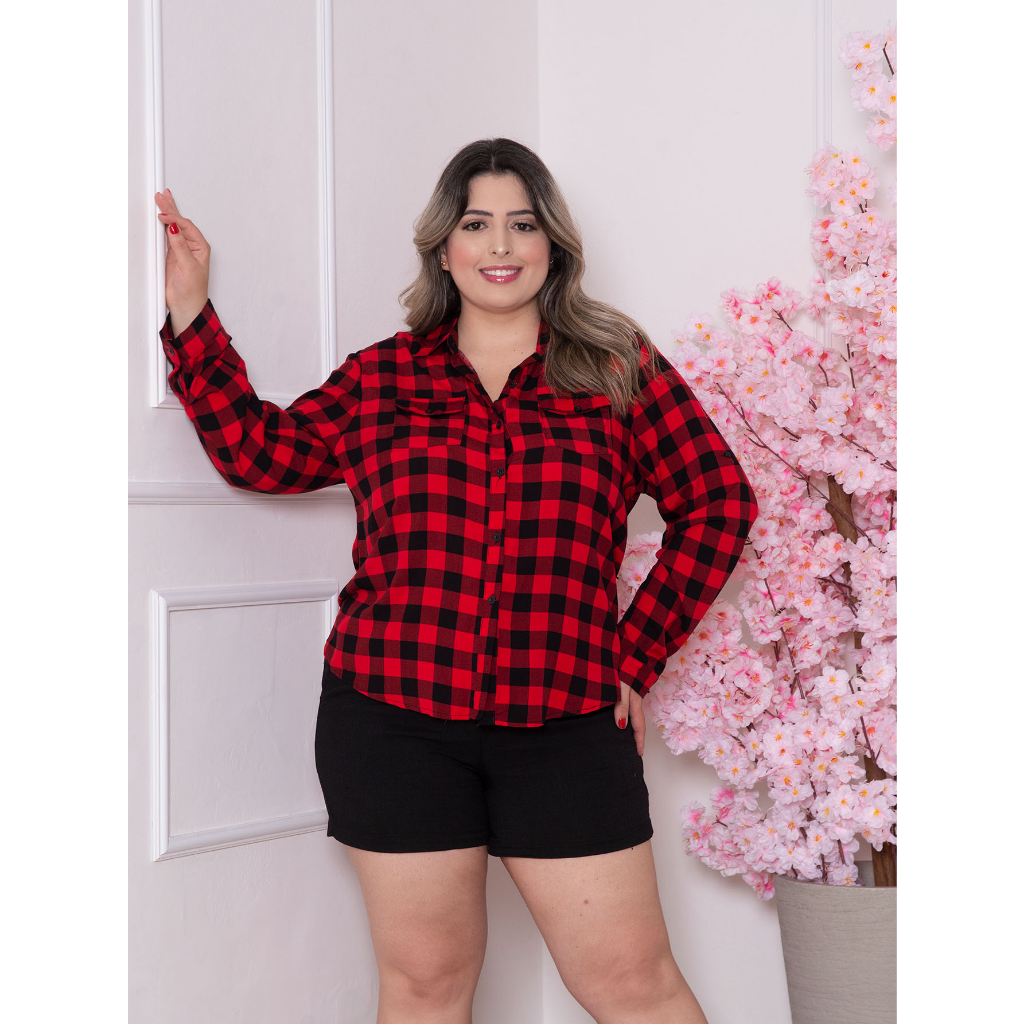 Camisa de quadrilha store feminina