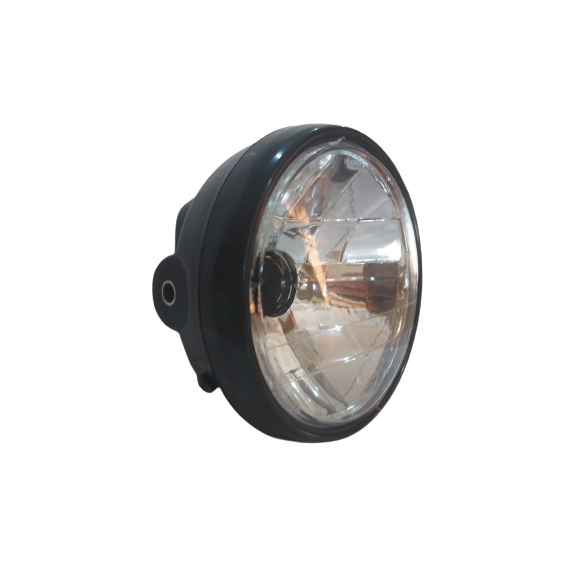 Farol Bloco Optico Aro Cromado Cbx 200 Strada Lente Em Vidro