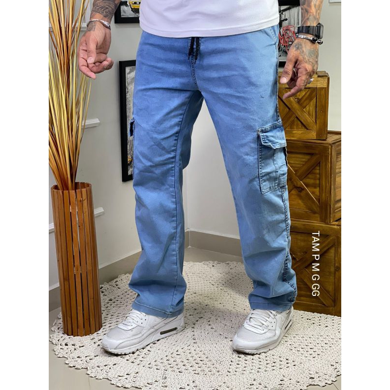 Calça jeans best sale masculina gg