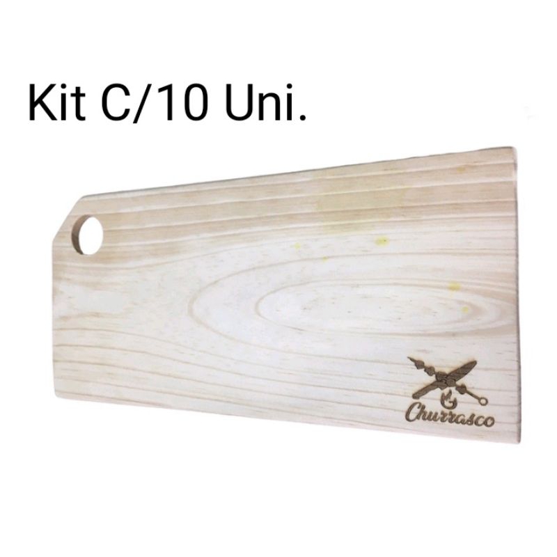 Porta-chaves de madeira Personalizado - 10un