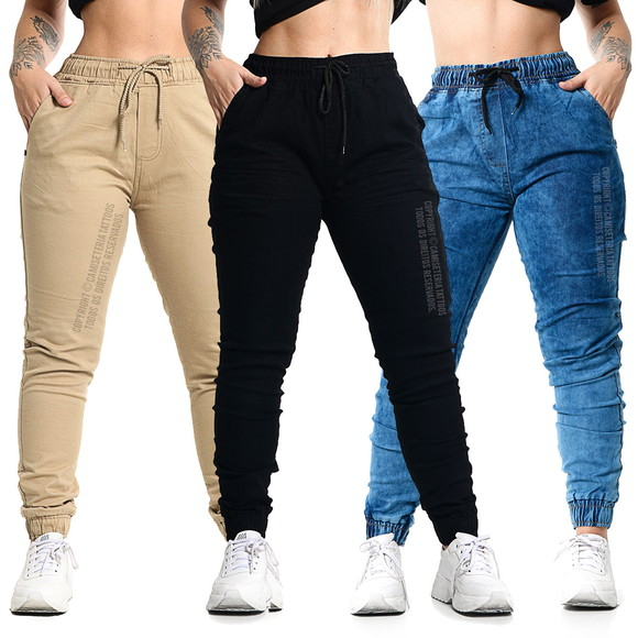 Calca Jeans Feminina Basica Elastano Lycra Levanta Bumbum REF902