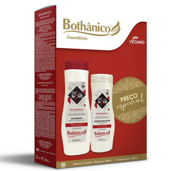 Shampoo Leite Vegano 250mL Bothânico Cosméticos