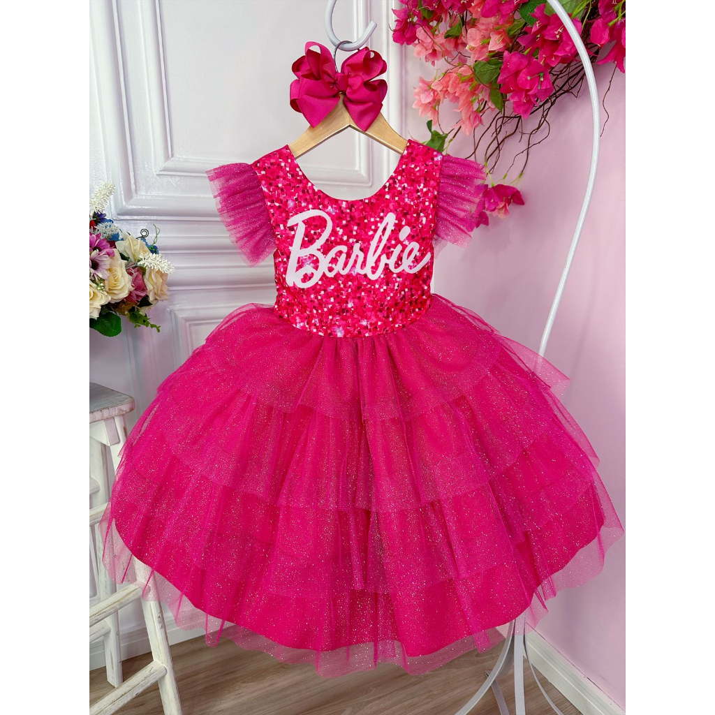 Vestido Infantil Barbie