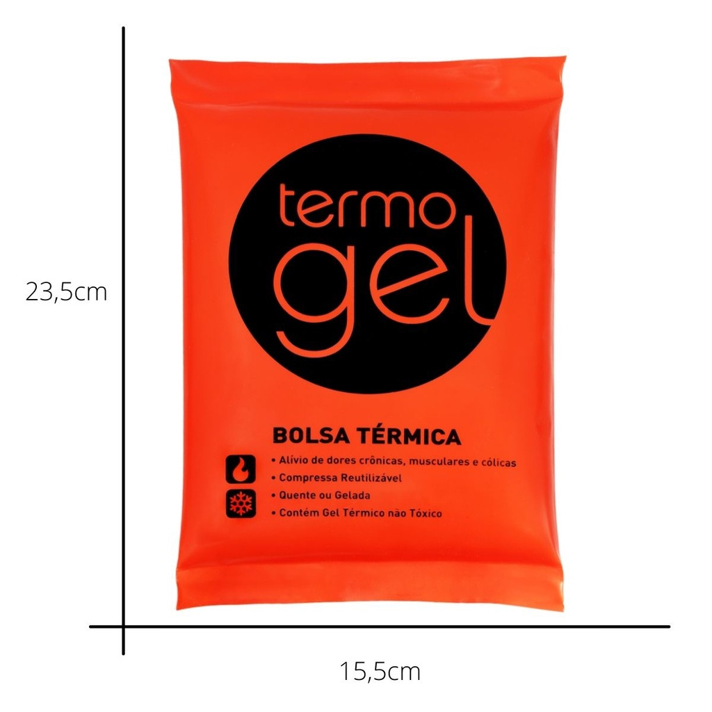 Bolsa Gel Frio Calor Grande 13x25cm (4 Unidades)