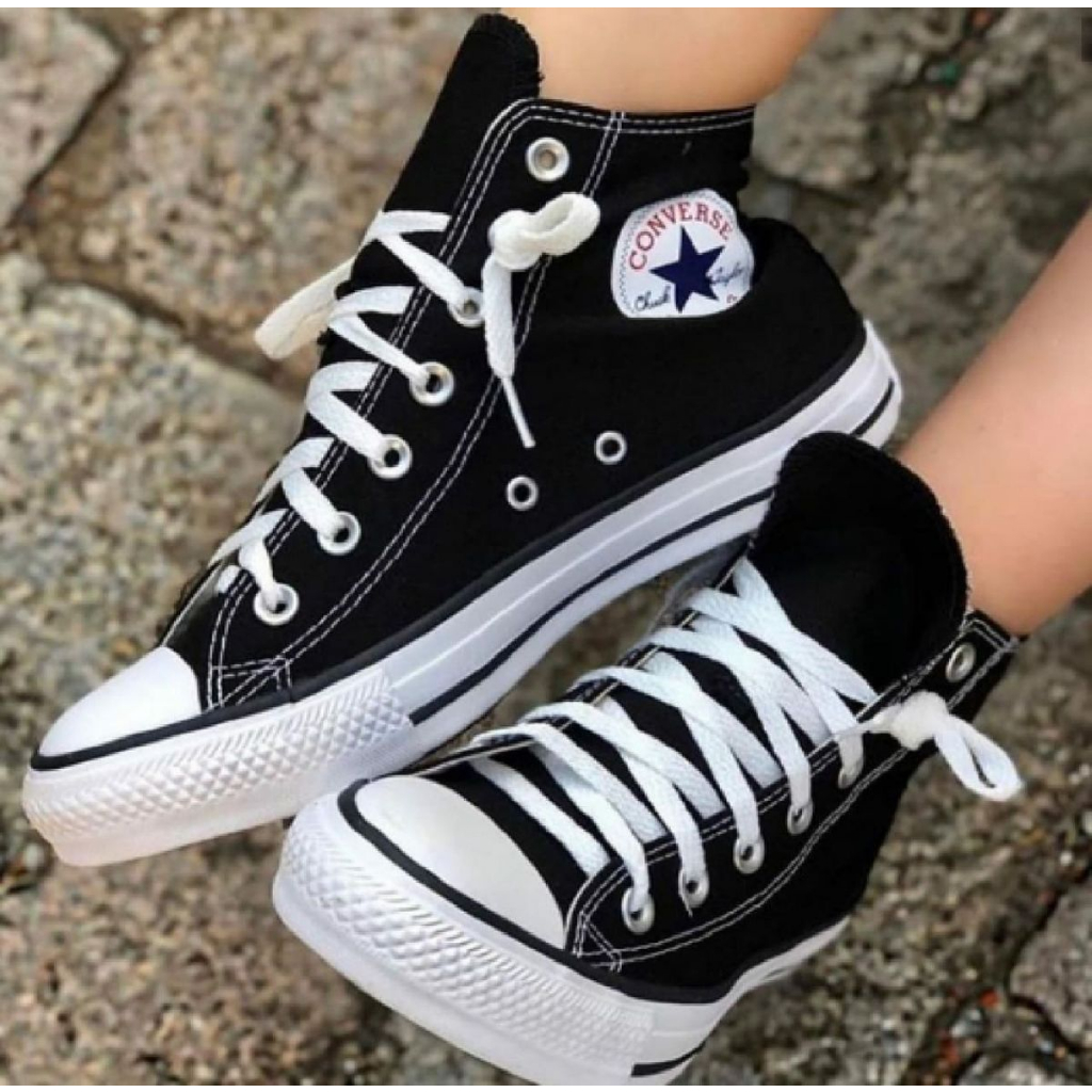 Tenis preto sale all star feminino