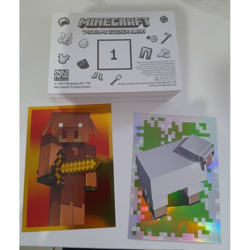 Álbum De Figurinhas Gratuito do Minecraft Treasure