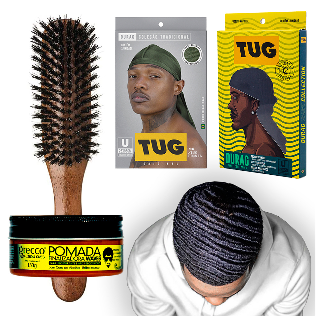 Durag Wave Collection Tug Preta