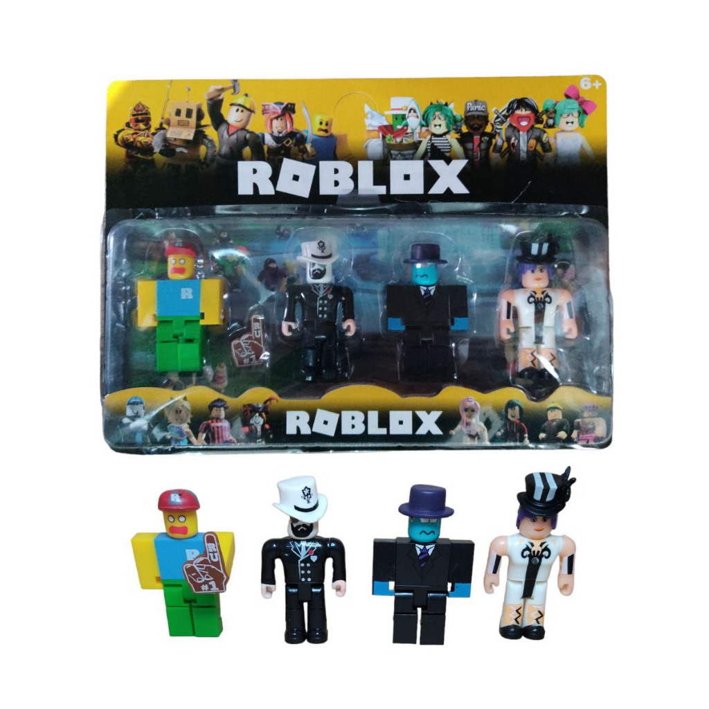 Bonecos Roblox Articulado Brinquedo Infantil Kit Com 4